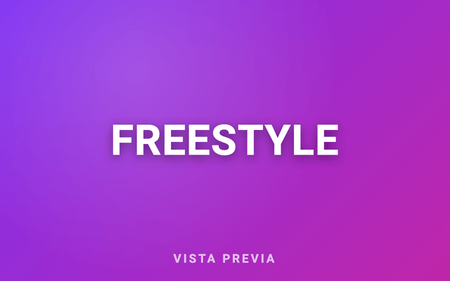 Vista previa de Freestyle